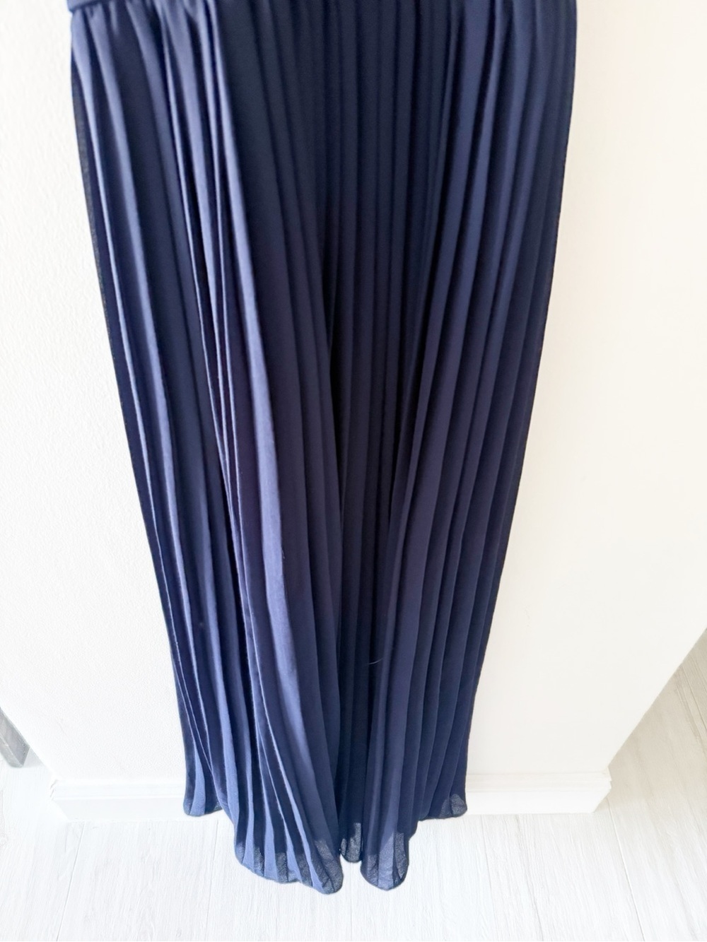 Lulus Depths of My Love Navy Blue Pleated Maxi Formal Dress Size XS - Picture 5 of 10